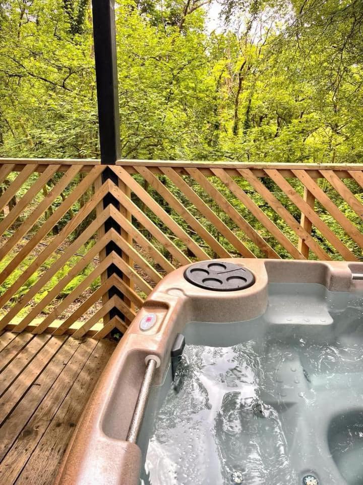 Goldcrest 3-Hot Tub-Woodland Lodges-Carmarthenshire-Tenby Luaran gambar